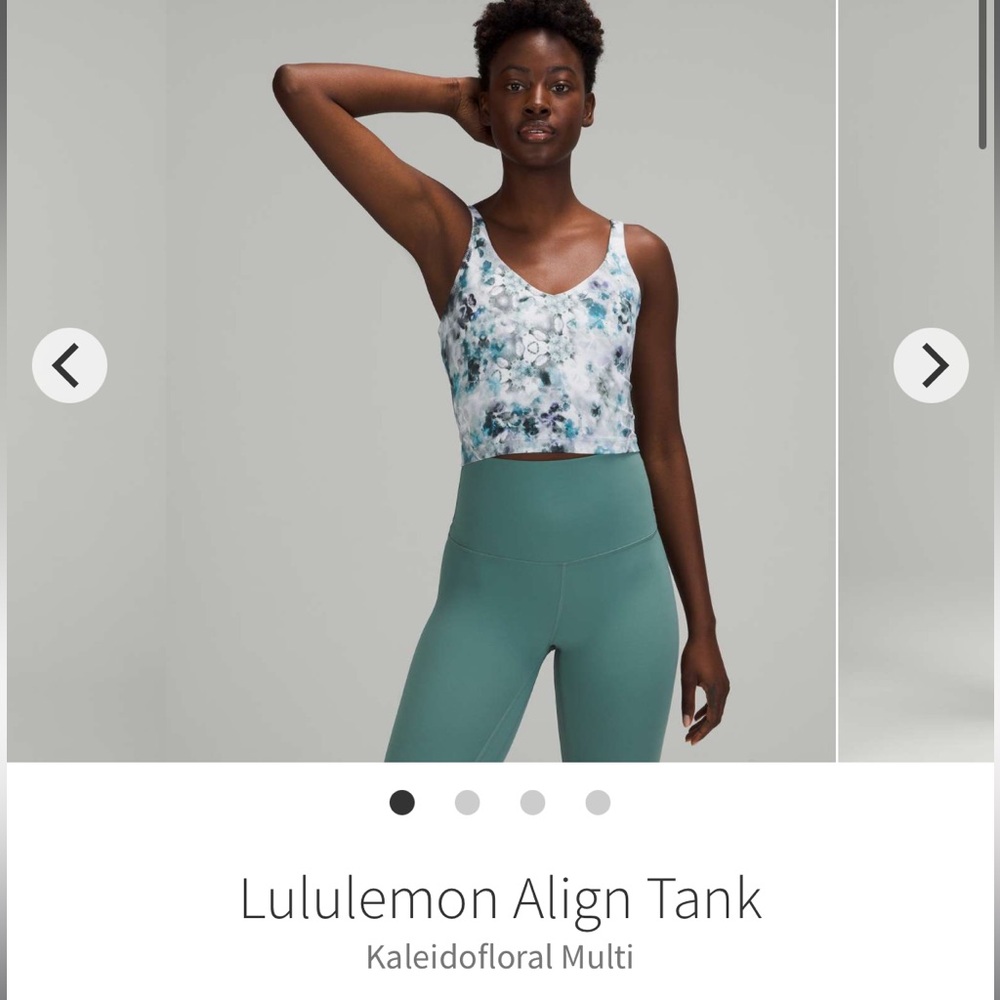 Lululemon Align Tank size 4. Kaleidofloral Multi. No cups.